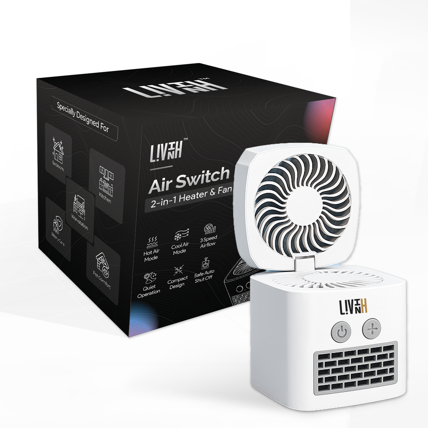Air Switch Pro 2-in-1 Heater & Fan