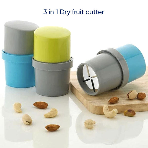 E-COSMOS 3-in-1 Dry Fruit Cutter, Grinder, and Chocolate Slicer