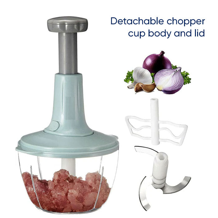 Plastic Handy Chopper and Slicer for Fruits,Vegetables, Nuts, Herbs,Onions  and Salad - Dori Chopper Dori Chopper (Multi, 450 ml)
